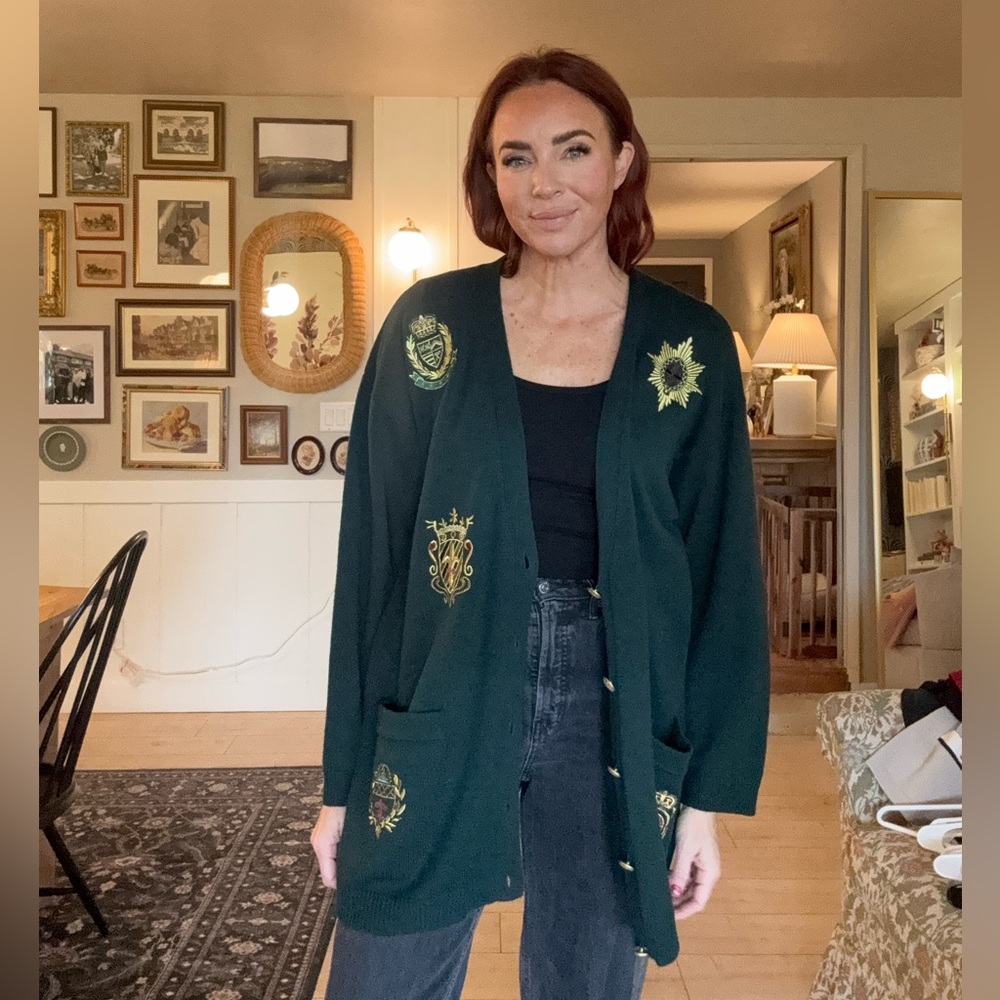 G cardigan with patches